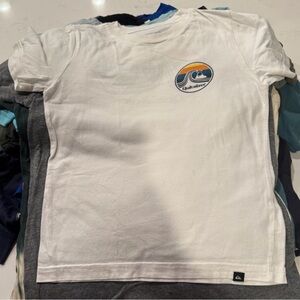 Quiksilver White Tee with Logo Design